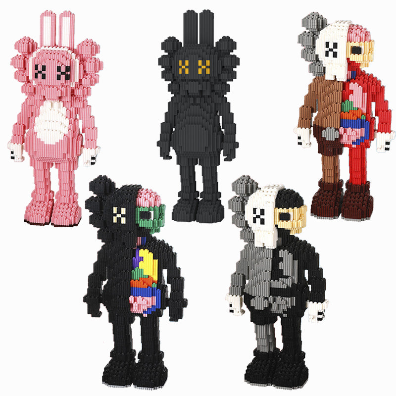 カウズ KAWS  Accomplice： Nanoblock ピンク ナノブロック「410mm」0906-10